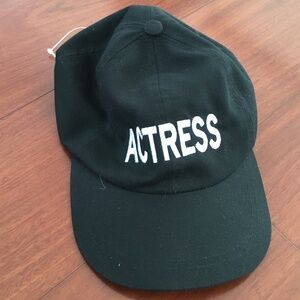 NEW actress cap hat black